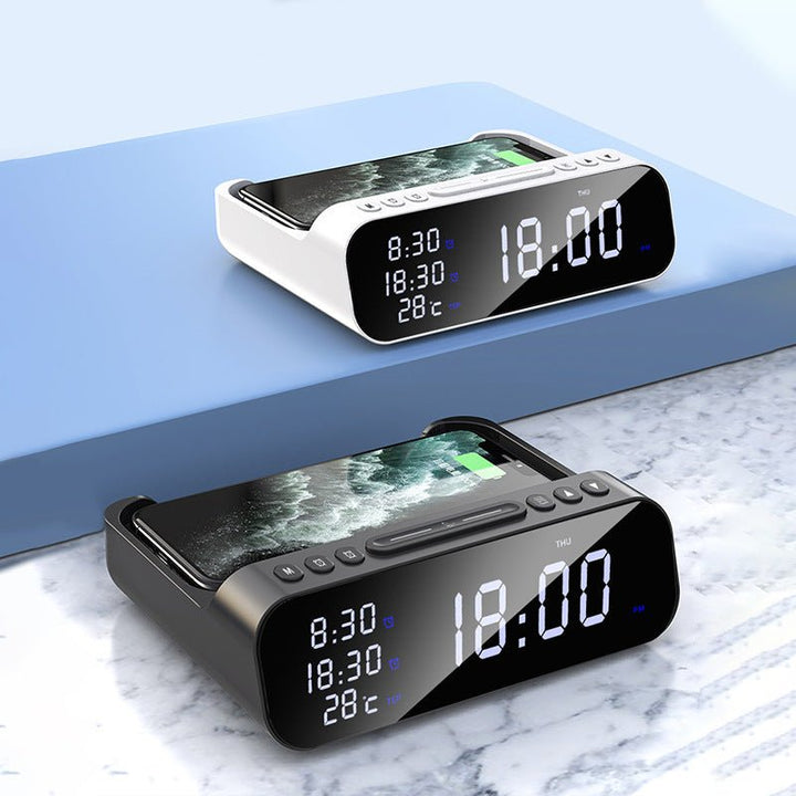 Lisslune | ChargeTime Pro – Digital Alarm Clock with Wireless Charging and Large Display