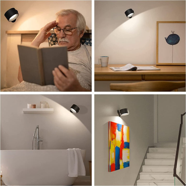 Lisslune | ZENLAMP – Wireless 360° Rotating LED Lamp for Flexible Lighting