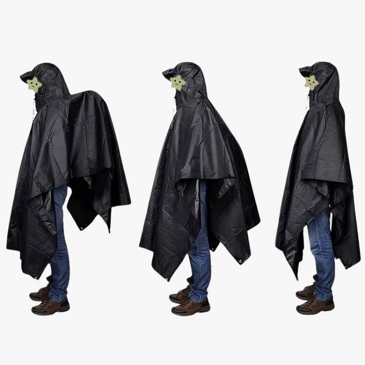 Lisslune | All-Terrain Trek Poncho | Waterproof, Packable & Lightweight for Outdoor Adventures and Emergency Preparedness
