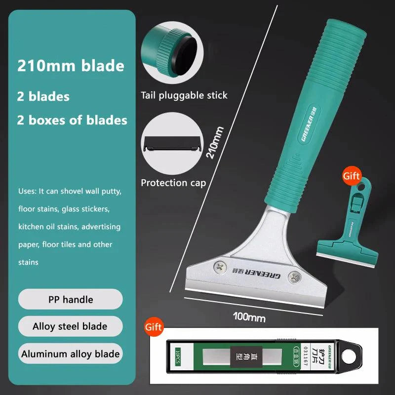 Lisslune | Aluminum Alloy Ultimate Glass Adhesive Remover Set: Complete Cleaning Tool Set