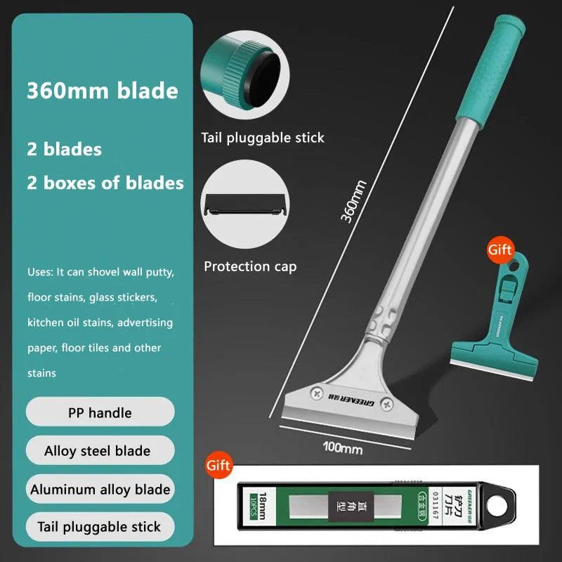Lisslune | Aluminum Alloy Ultimate Glass Adhesive Remover Set: Complete Cleaning Tool Set