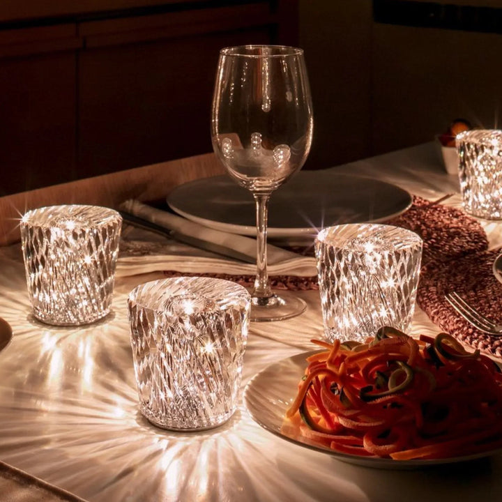 Lisslune | Luxe Rechargeable Diamond Crystal Table Lamp - Lumière Diamond