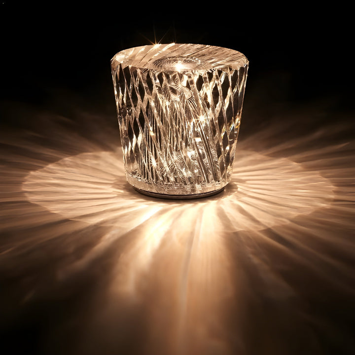 Lisslune | Luxe Rechargeable Diamond Crystal Table Lamp - Lumière Diamond