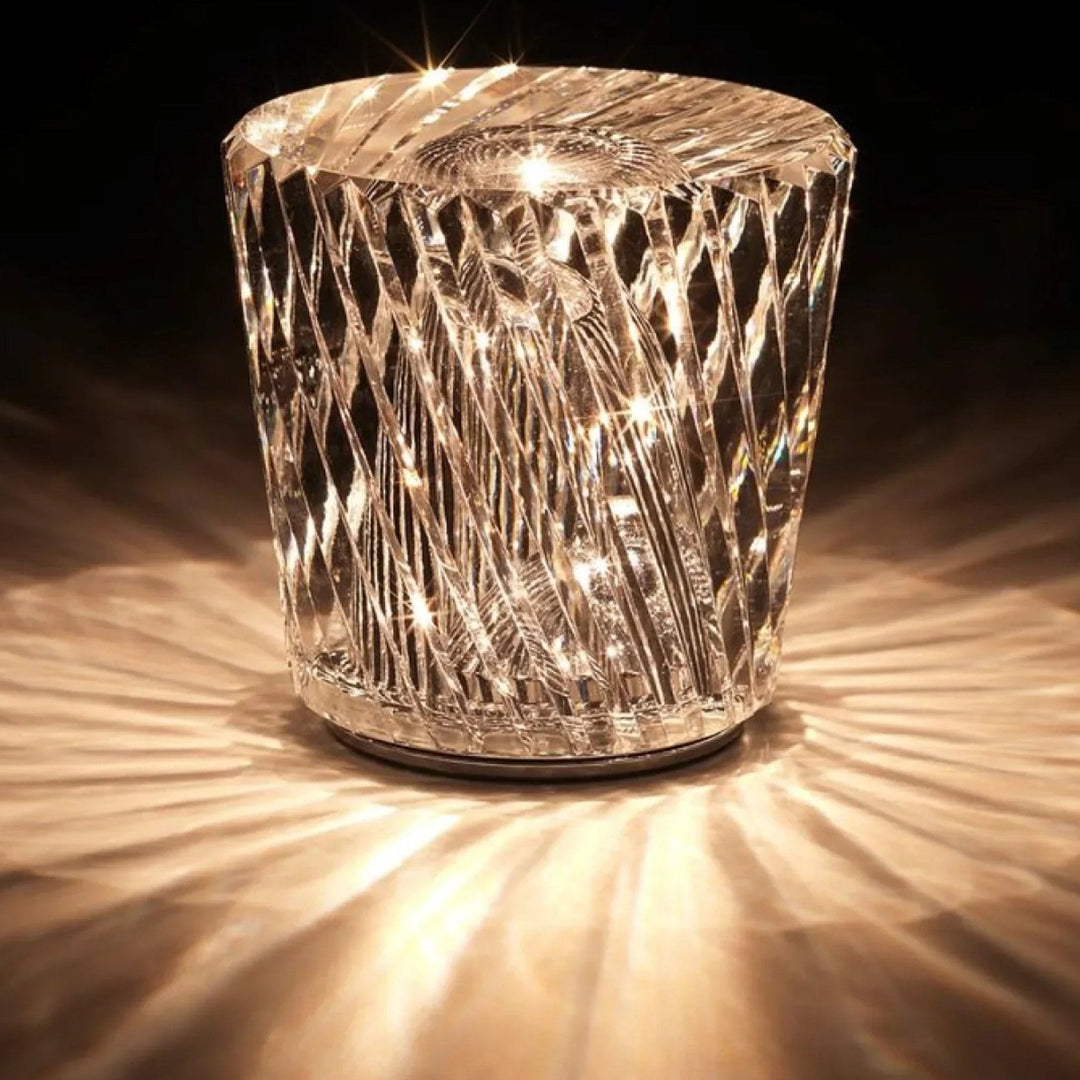 Lisslune | Luxe Rechargeable Diamond Crystal Table Lamp - Lumière Diamond