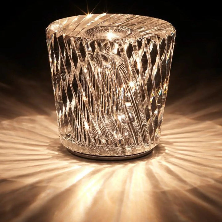 Lisslune | Luxe Rechargeable Diamond Crystal Table Lamp - Lumière Diamond