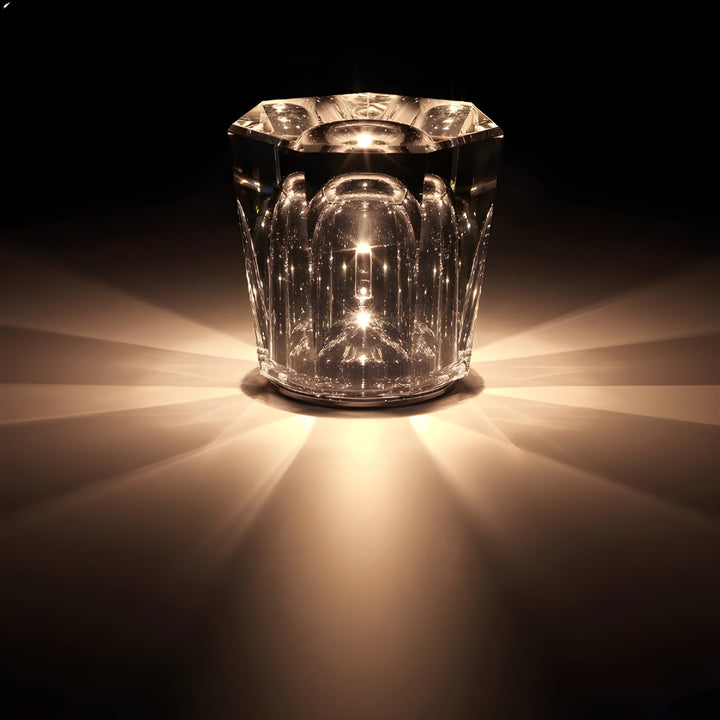 Lisslune | Luxe Rechargeable Diamond Crystal Table Lamp - Lumière Diamond