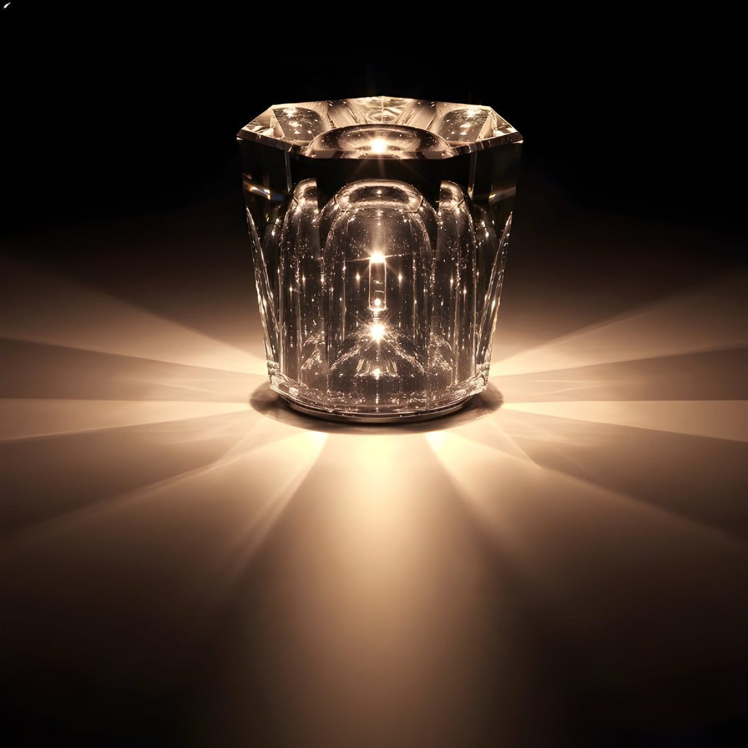 Lisslune | Luxe Rechargeable Diamond Crystal Table Lamp - Lumière Diamond