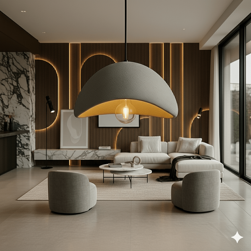 Lisslune | AMBRA SHINE – Elegant Pendant Light with Dimmable Warm Glow