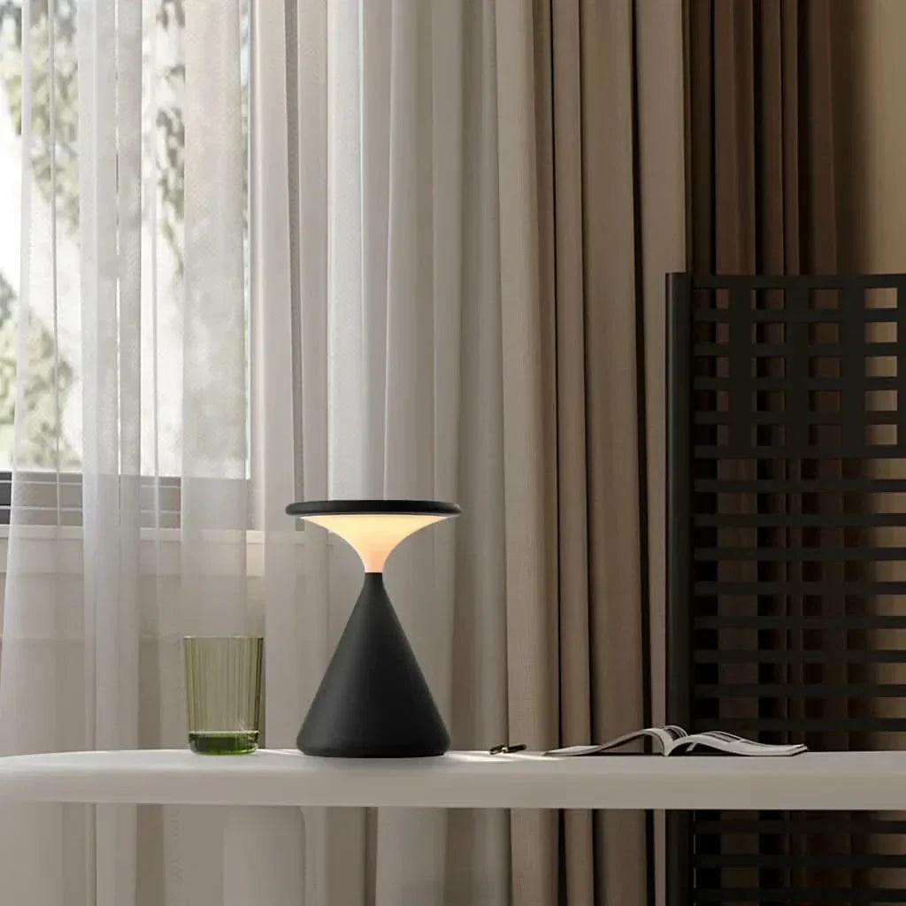 Lisslune | Hourglass Cordless LED Table Lamp with Touch Dimmer