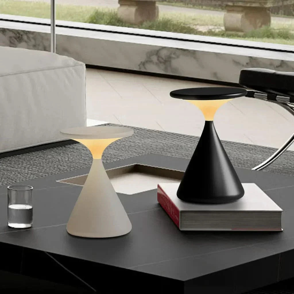 Lisslune | Hourglass Cordless LED Table Lamp with Touch Dimmer