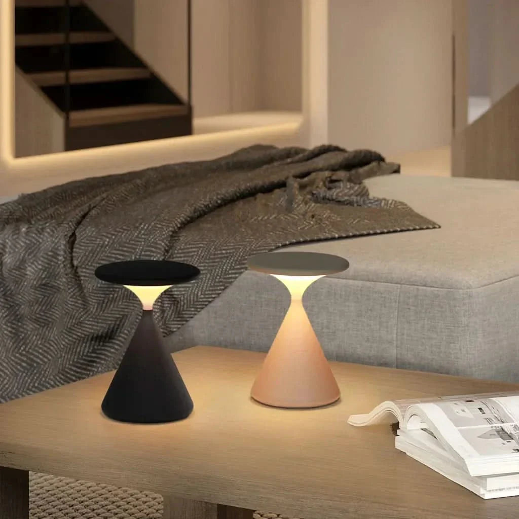 Lisslune | Hourglass Cordless LED Table Lamp with Touch Dimmer