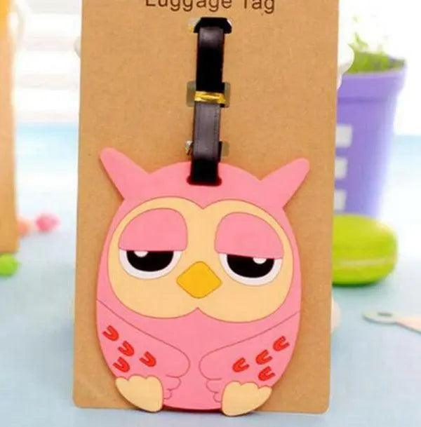 Lisslune | Customizable Cartoon Animals Luggage Tags: Fun Travel Identification Solution