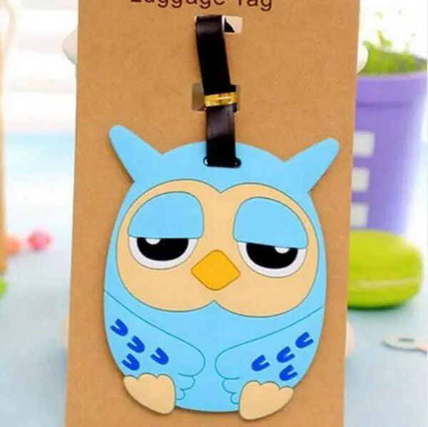 Lisslune | Customizable Cartoon Animals Luggage Tags: Fun Travel Identification Solution