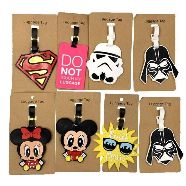 Lisslune | Customizable Cartoon Animals Luggage Tags: Fun Travel Identification Solution
