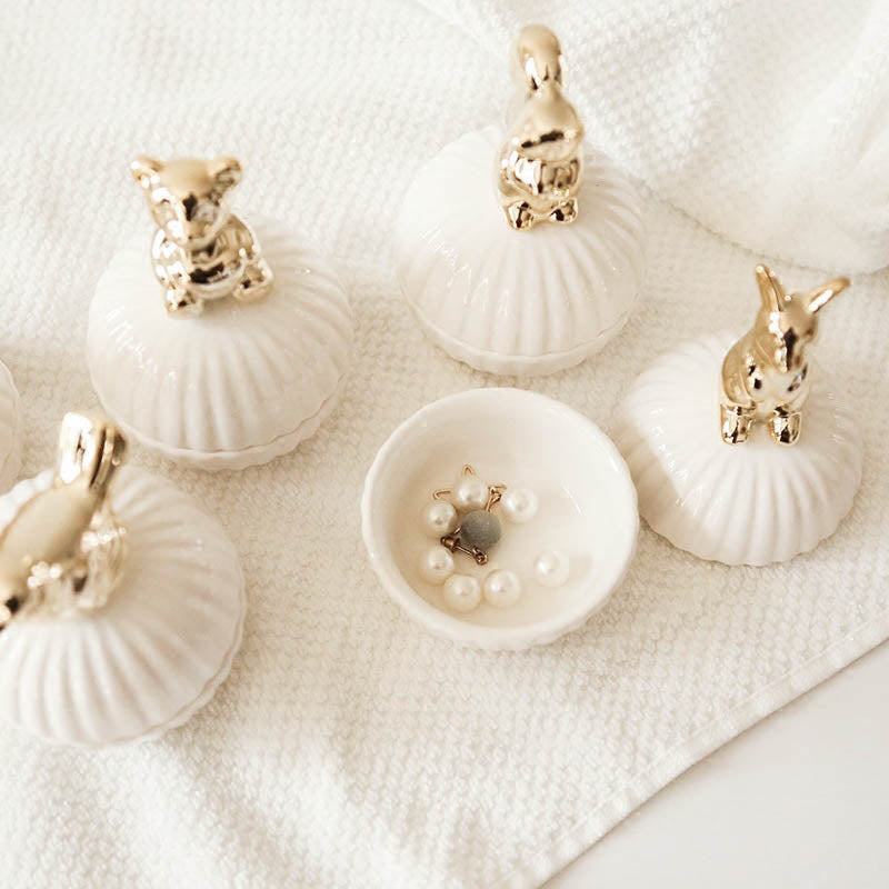 Rynx Elegance Animal Figurine Handle Jewelry Storage Box