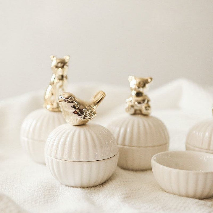 Rynx Elegance Animal Figurine Handle Jewelry Storage Box
