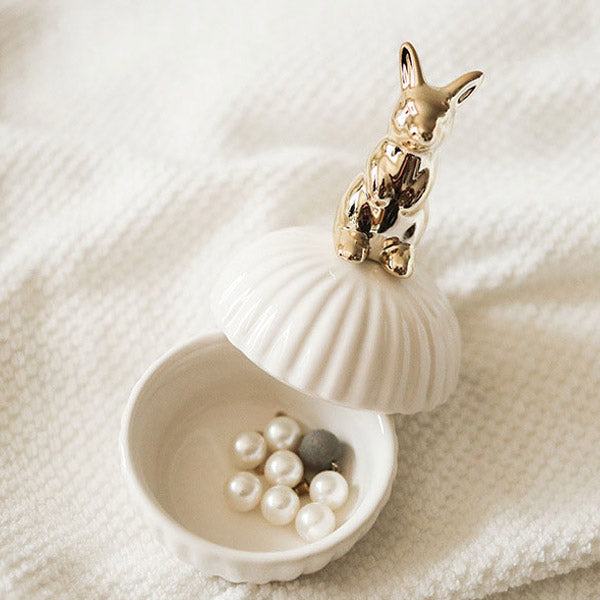 Rynx Elegance Animal Figurine Handle Jewelry Storage Box