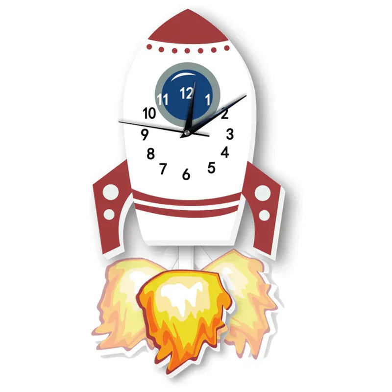 Lisslune | Wall Clock - ZooTime - Cute Animal Design - Perfect for Children's Room