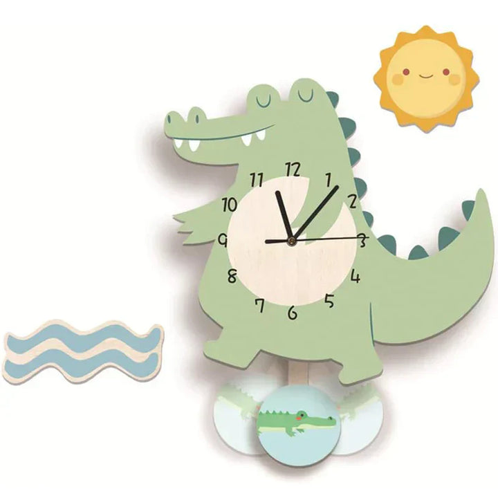 Lisslune | Wall Clock - ZooTime - Cute Animal Design - Perfect for Children's Room
