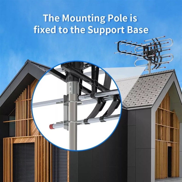 Lisslune | Long Range Outdoor TV Antenna with HD Signal Booster