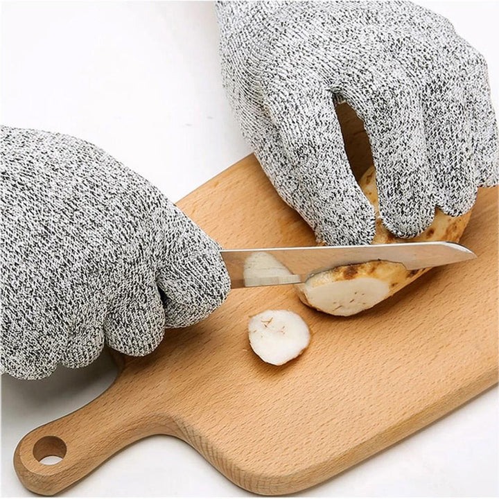 Lisslune | Anti-Cut Gloves 5 Degree Safety Cut Resistant Puncture Resistant Stainless Steel