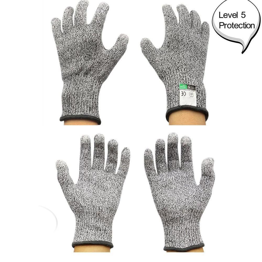 Lisslune | Anti-Cut Gloves 5 Degree Safety Cut Resistant Puncture Resistant Stainless Steel