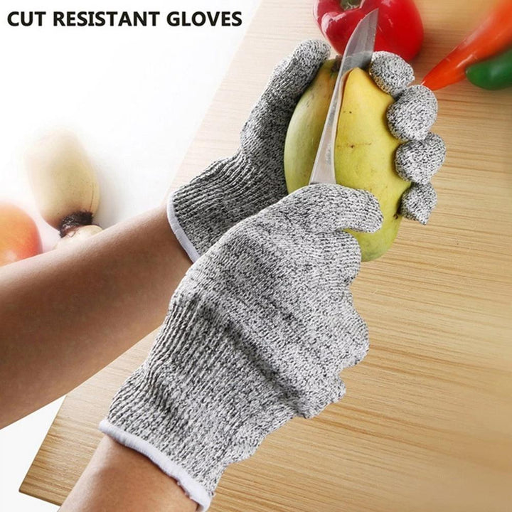 Lisslune | Anti-Cut Gloves 5 Degree Safety Cut Resistant Puncture Resistant Stainless Steel