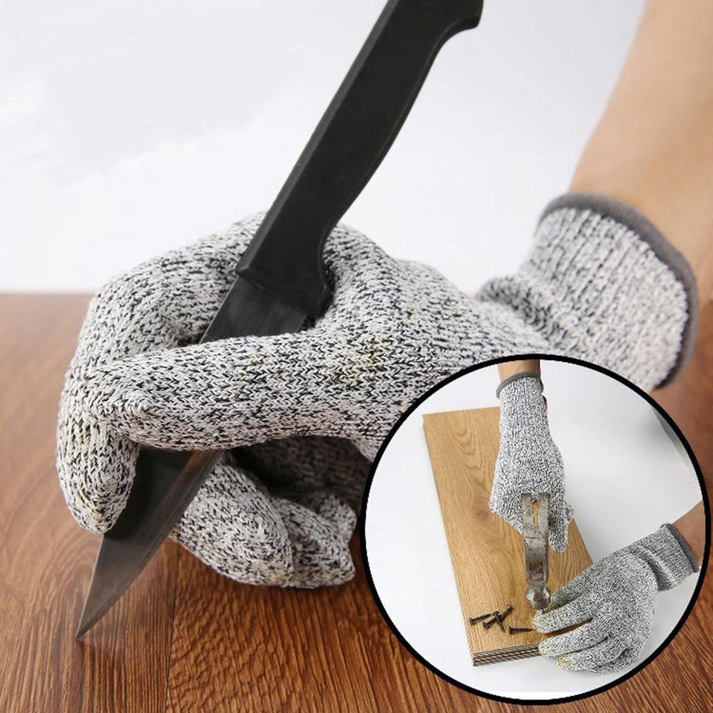 Lisslune | Anti-Cut Gloves 5 Degree Safety Cut Resistant Puncture Resistant Stainless Steel