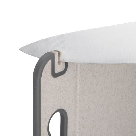 Lisslune | Dual-Sided Stainless Steel Cutting Board with Knife Sharpener