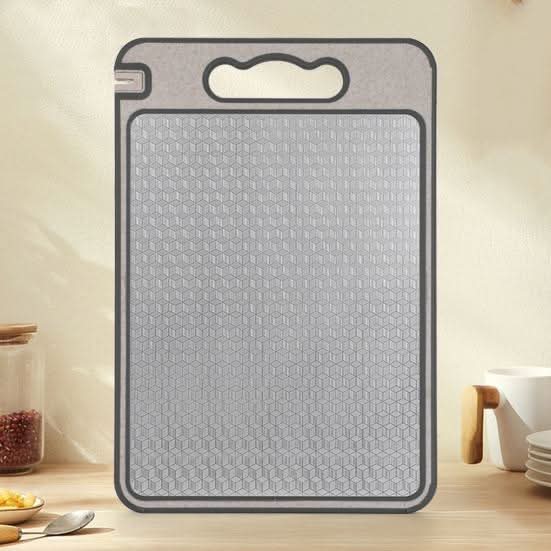 Lisslune | Dual-Sided Stainless Steel Cutting Board with Knife Sharpener