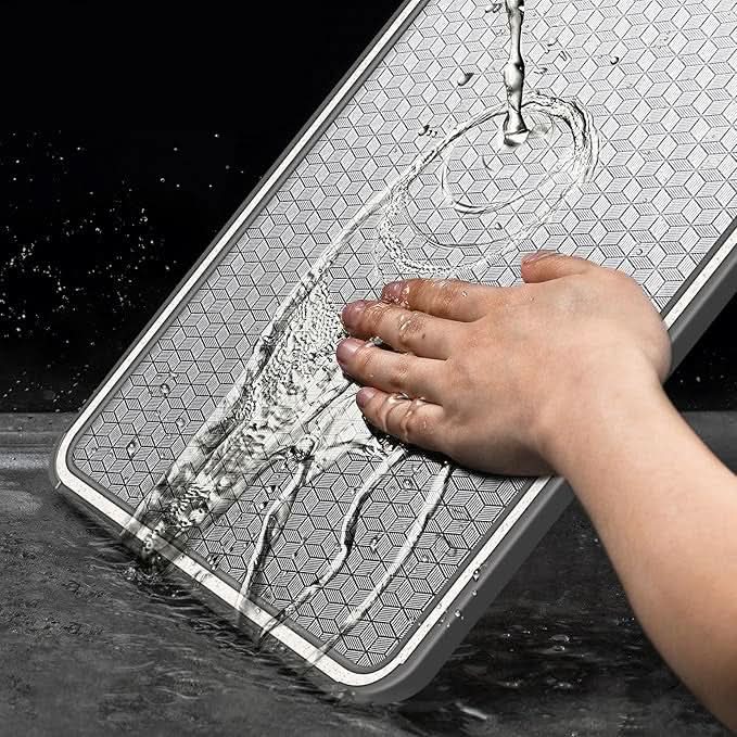 Lisslune | Dual-Sided Stainless Steel Cutting Board with Knife Sharpener