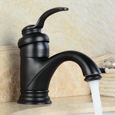 Lisslune | Antique Brass Tap Bathroom Fixtures Faucet Sink Mixer Tap