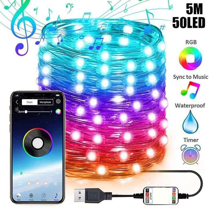 Lisslune | App Control String Lights for Christmas Tree Decoration