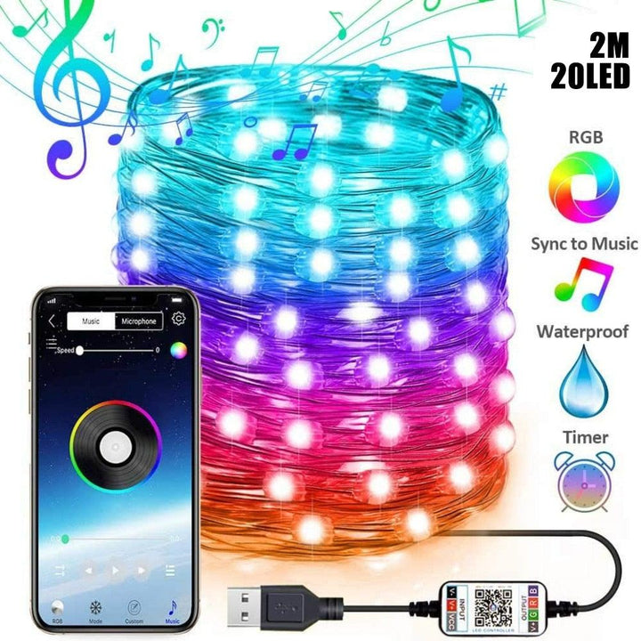 Lisslune | App Control String Lights for Christmas Tree Decoration