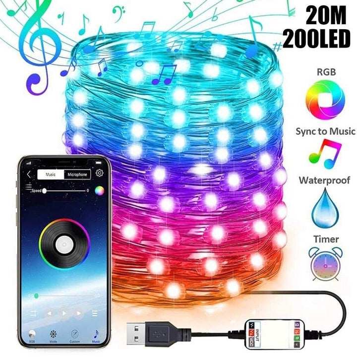 Lisslune | App Control String Lights for Christmas Tree Decoration