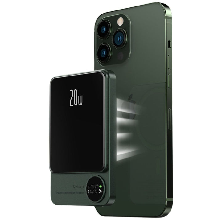 Lisslune | Sleek  Magnetic Fast Charging Power Bank – Wireless, High-Capacity Backup Battery for All Devices