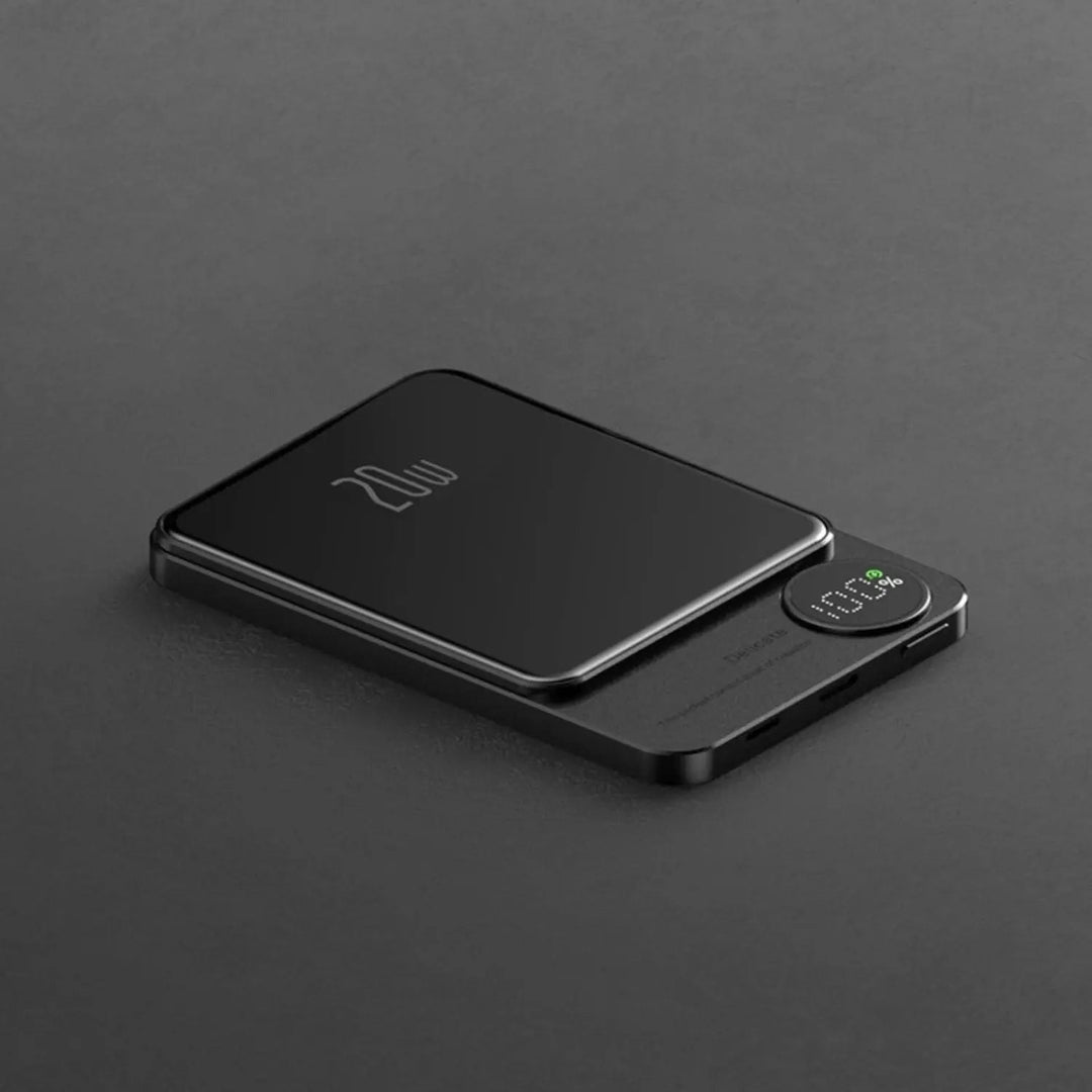 Lisslune | Sleek  Magnetic Fast Charging Power Bank – Wireless, High-Capacity Backup Battery for All Devices