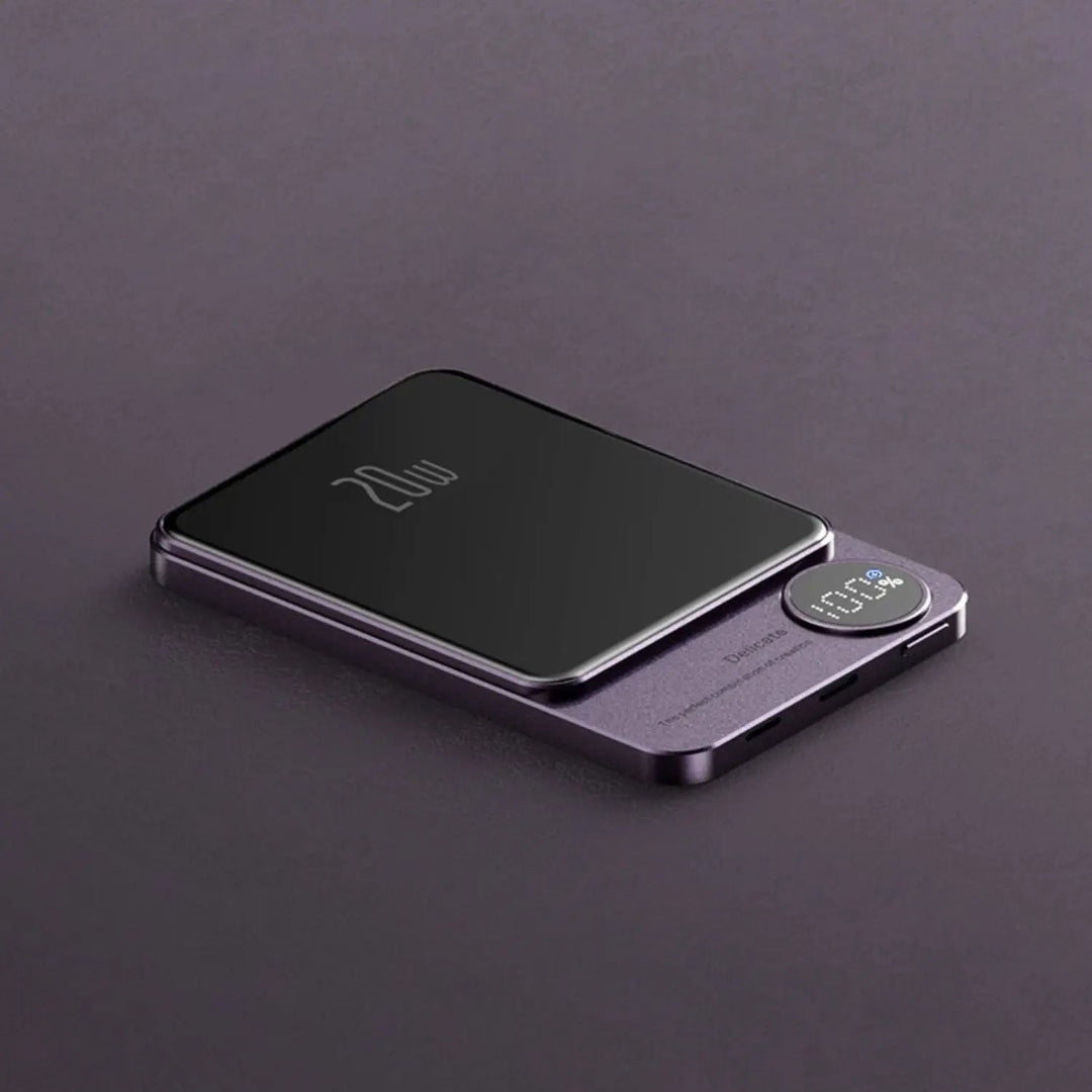 Lisslune | Sleek  Magnetic Fast Charging Power Bank – Wireless, High-Capacity Backup Battery for All Devices