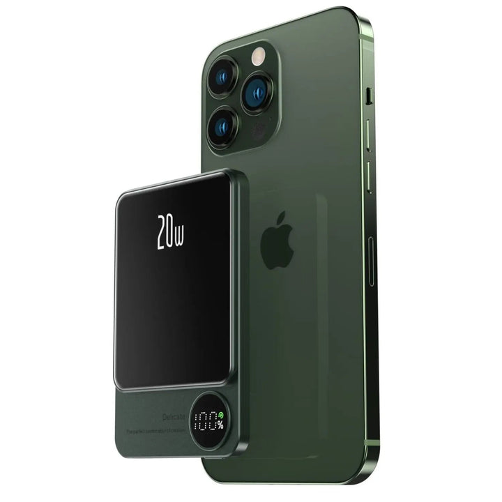 Lisslune | Sleek  Magnetic Fast Charging Power Bank – Wireless, High-Capacity Backup Battery for All Devices
