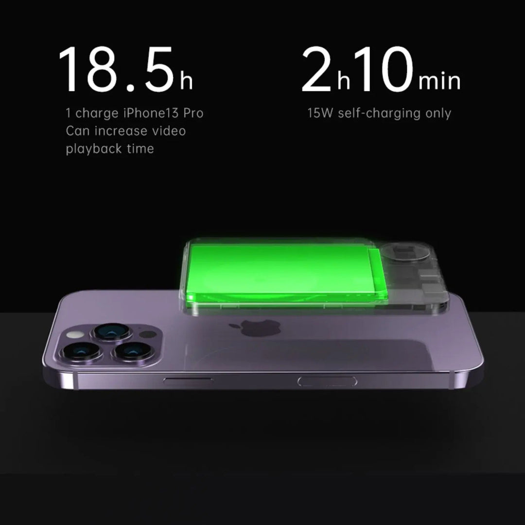 Lisslune | Sleek  Magnetic Fast Charging Power Bank – Wireless, High-Capacity Backup Battery for All Devices