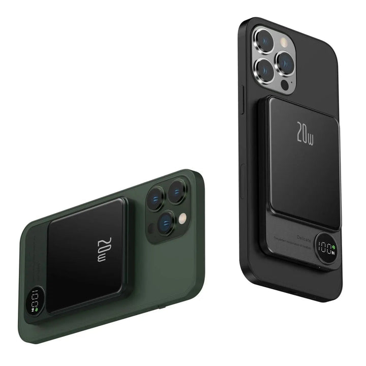 Lisslune | Sleek  Magnetic Fast Charging Power Bank – Wireless, High-Capacity Backup Battery for All Devices