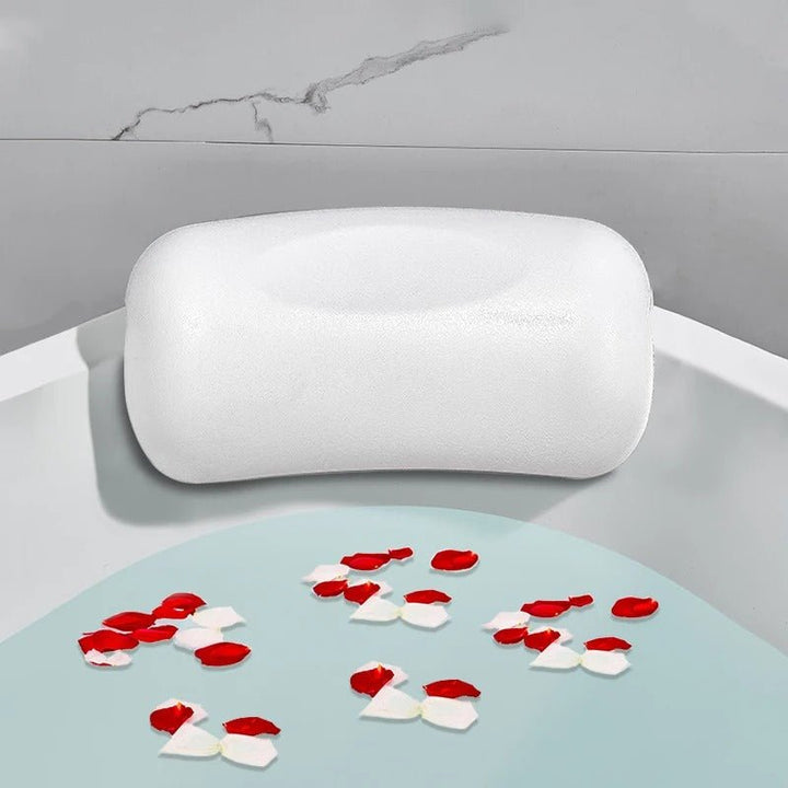 Lisslune | AquaCloud Premium Bath Pillow – Ergonomic Neck and Head Support for Spa-Like Relaxation at Home