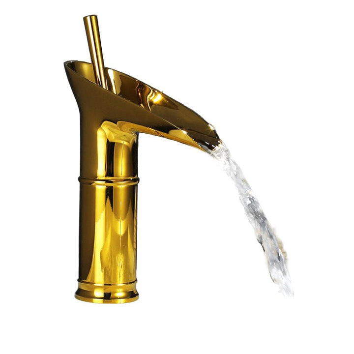 Lisslune | AquaFalls – Antique Waterfall Basin Faucet in Brass with Bronze Finish