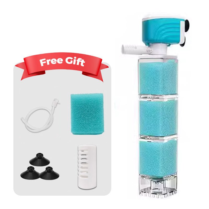 Lisslune | AQUAFLOW 5-IN-1 – Crystal-Clear Water & Automatic Cleaning for Aquariums