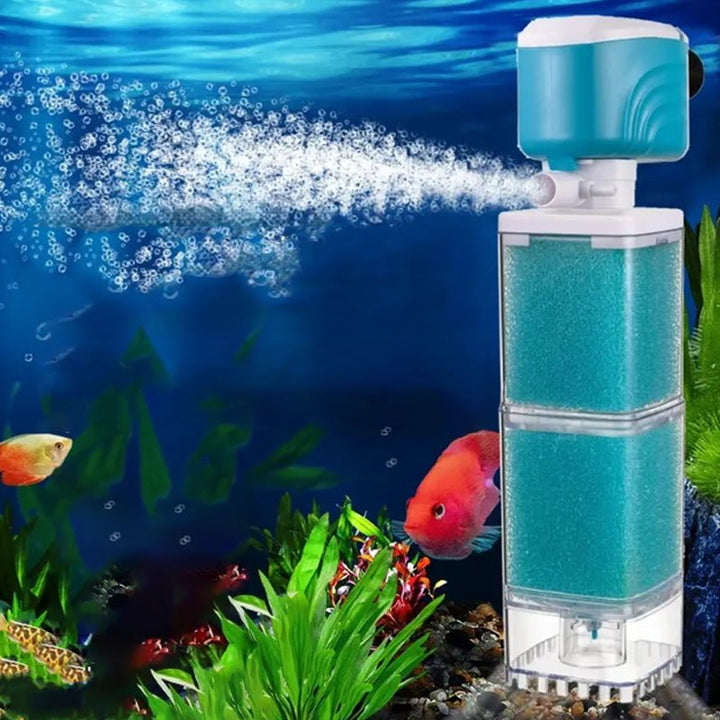 Lisslune | AQUAFLOW 5-IN-1 – Crystal-Clear Water & Automatic Cleaning for Aquariums