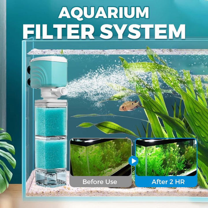 Lisslune | AQUAFLOW 5-IN-1 – Crystal-Clear Water & Automatic Cleaning for Aquariums