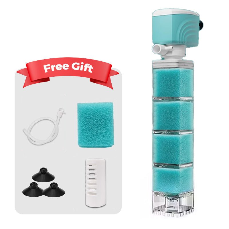 Lisslune | AQUAFLOW 5-IN-1 – Crystal-Clear Water & Automatic Cleaning for Aquariums