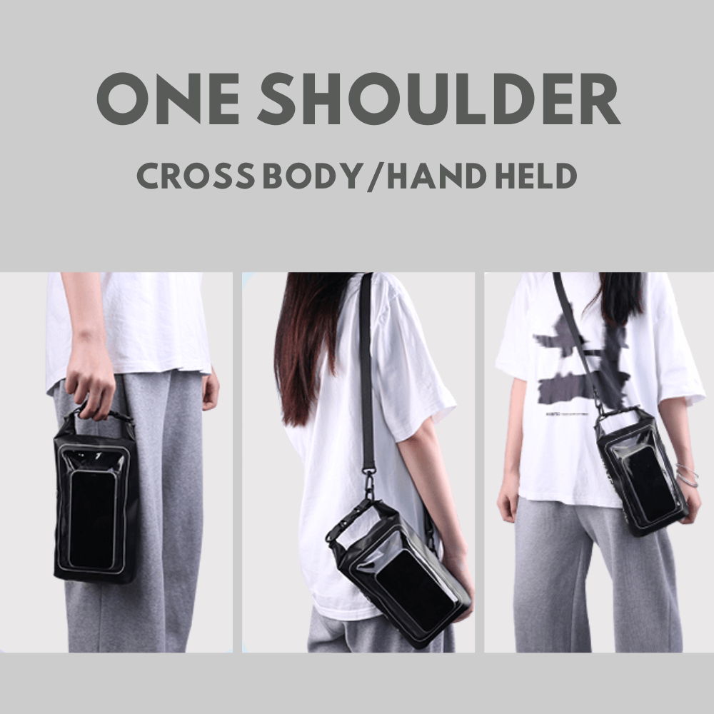 Lisslune | Waterproof Phone Pouch | Universal Fit for Smartphones Up to 7 Inches, Ideal for Outdoor Adventures and Water Activities