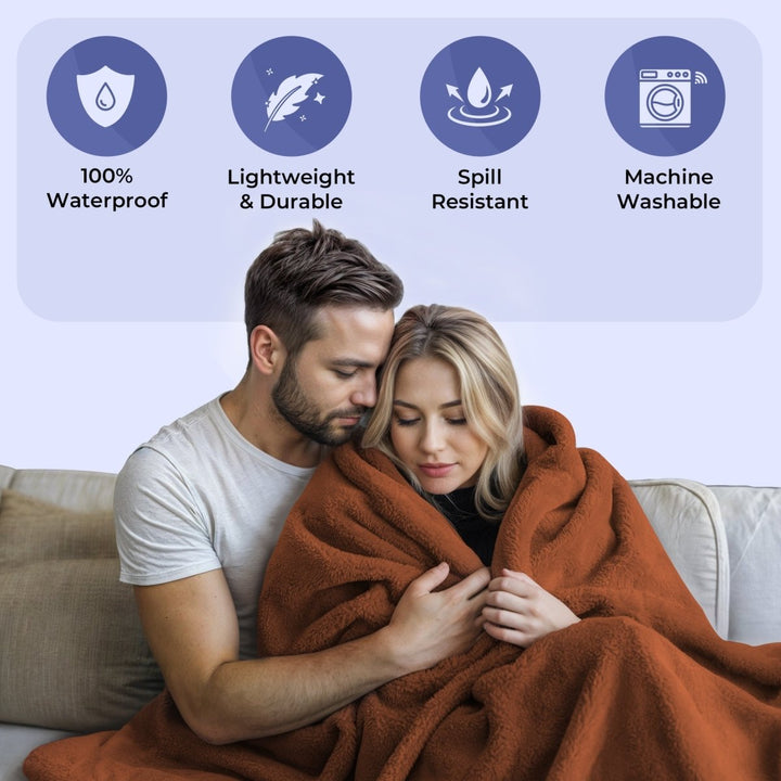 Lisslune | AquaShield Blanket – Waterproof Protective Blanket for Bed & Sofa