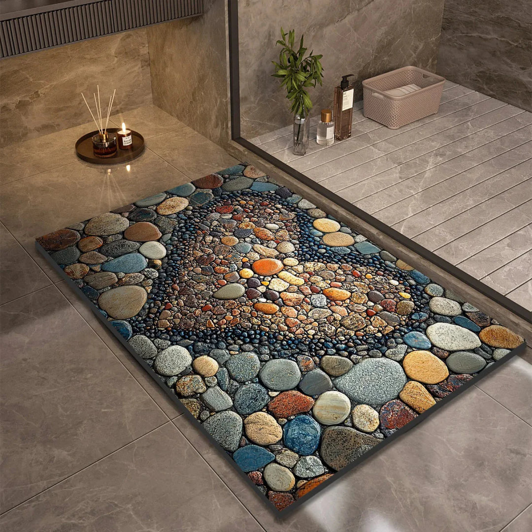 Lisslune | AQUASOFT BATH MAT – Diatomite Bath Mat for Safety & Comfort